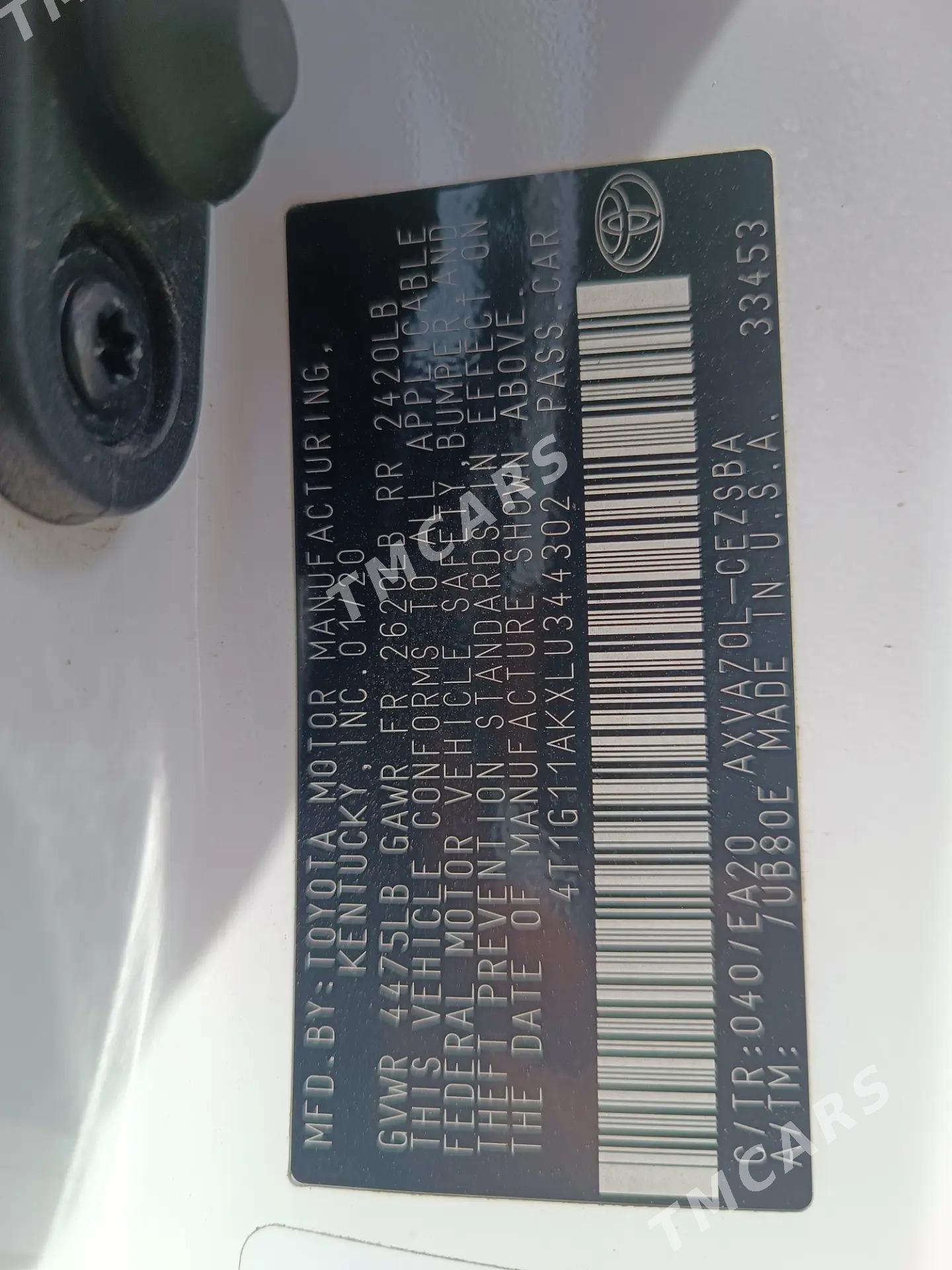 Toyota Camry 2020 - 320 000 TMT - Kerki - img 7