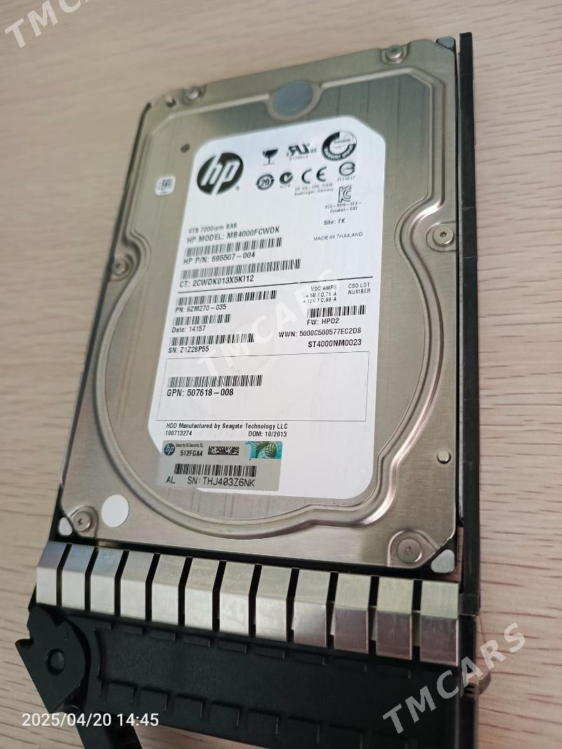 SAS HDD HP 4OOOGB 100%OK - Ашхабад - img 4