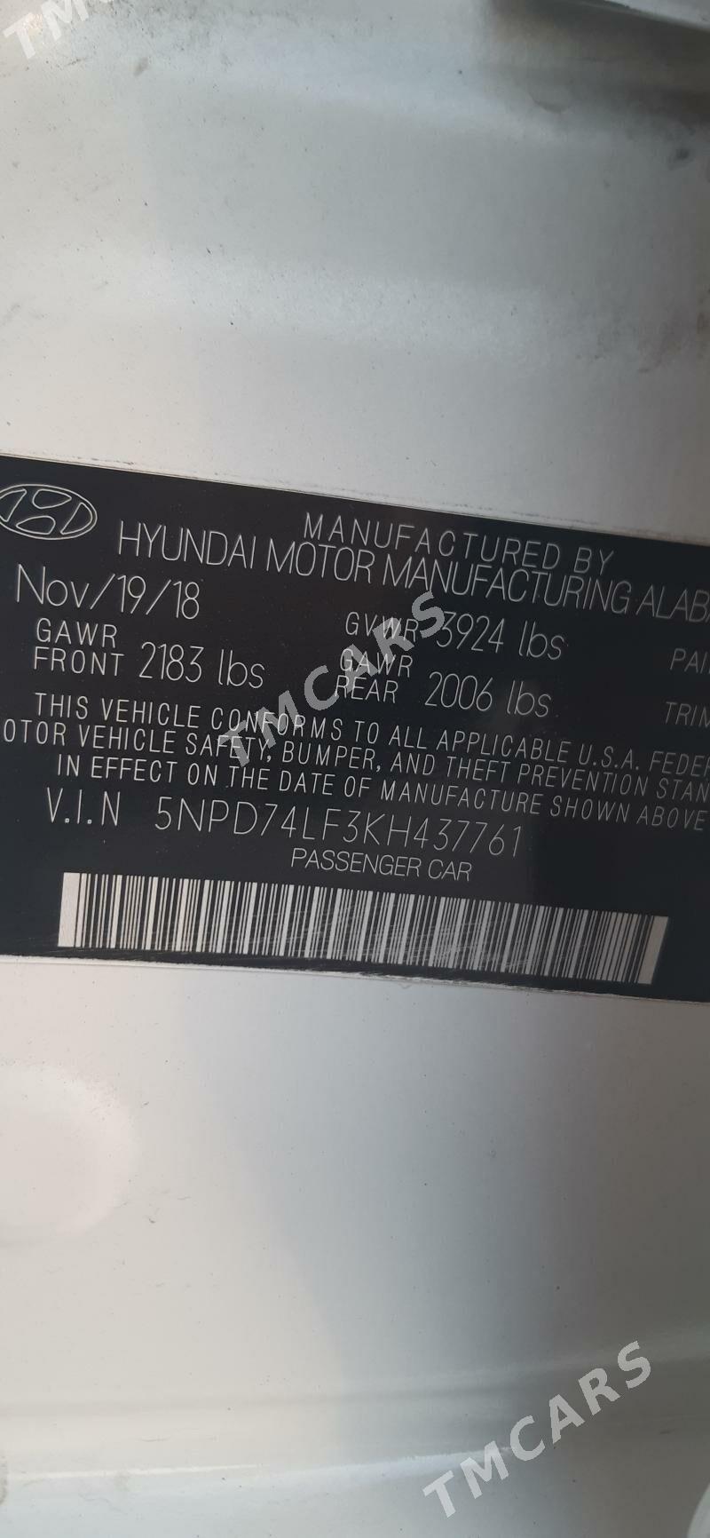 Hyundai Elantra 2019 - 186 000 TMT - Aşgabat - img 2