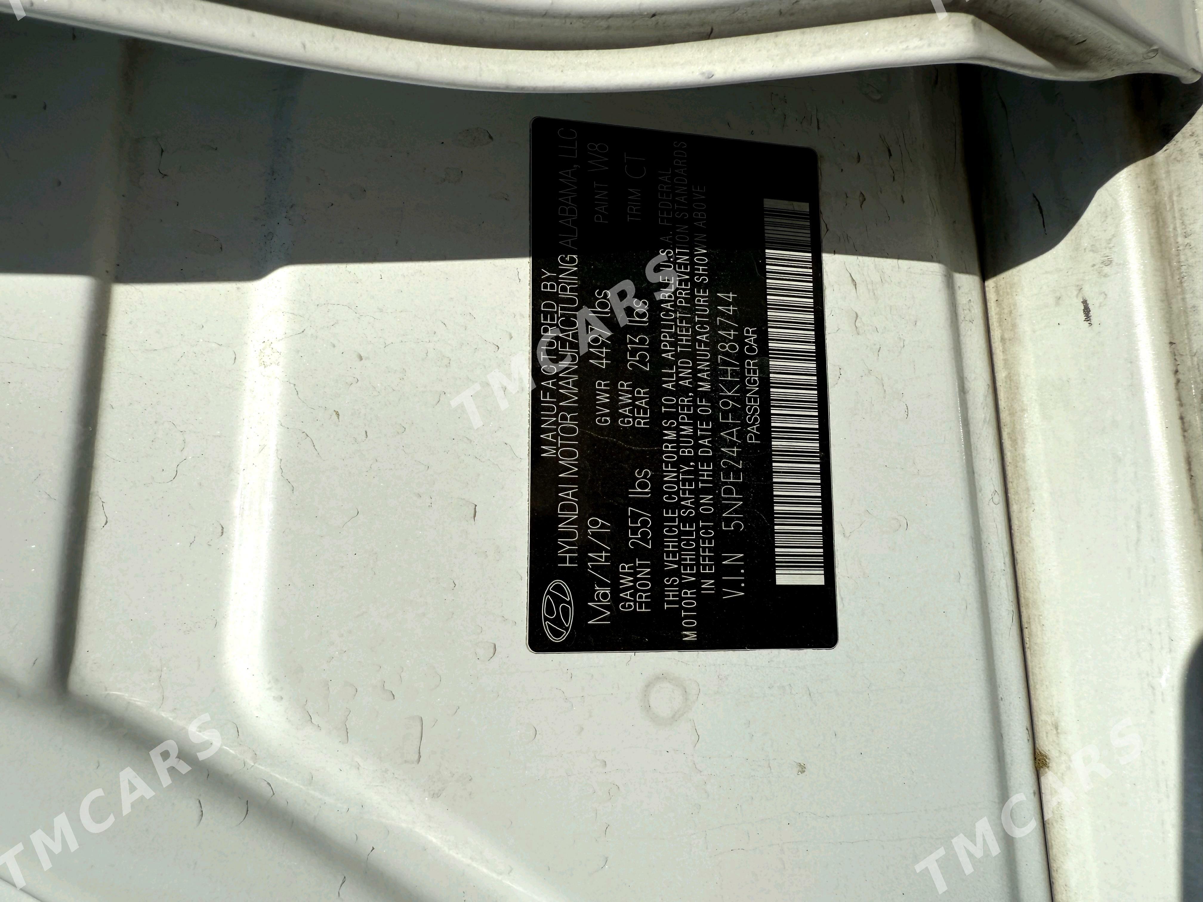 Hyundai Sonata 2019 - 220 000 TMT - Aşgabat - img 9