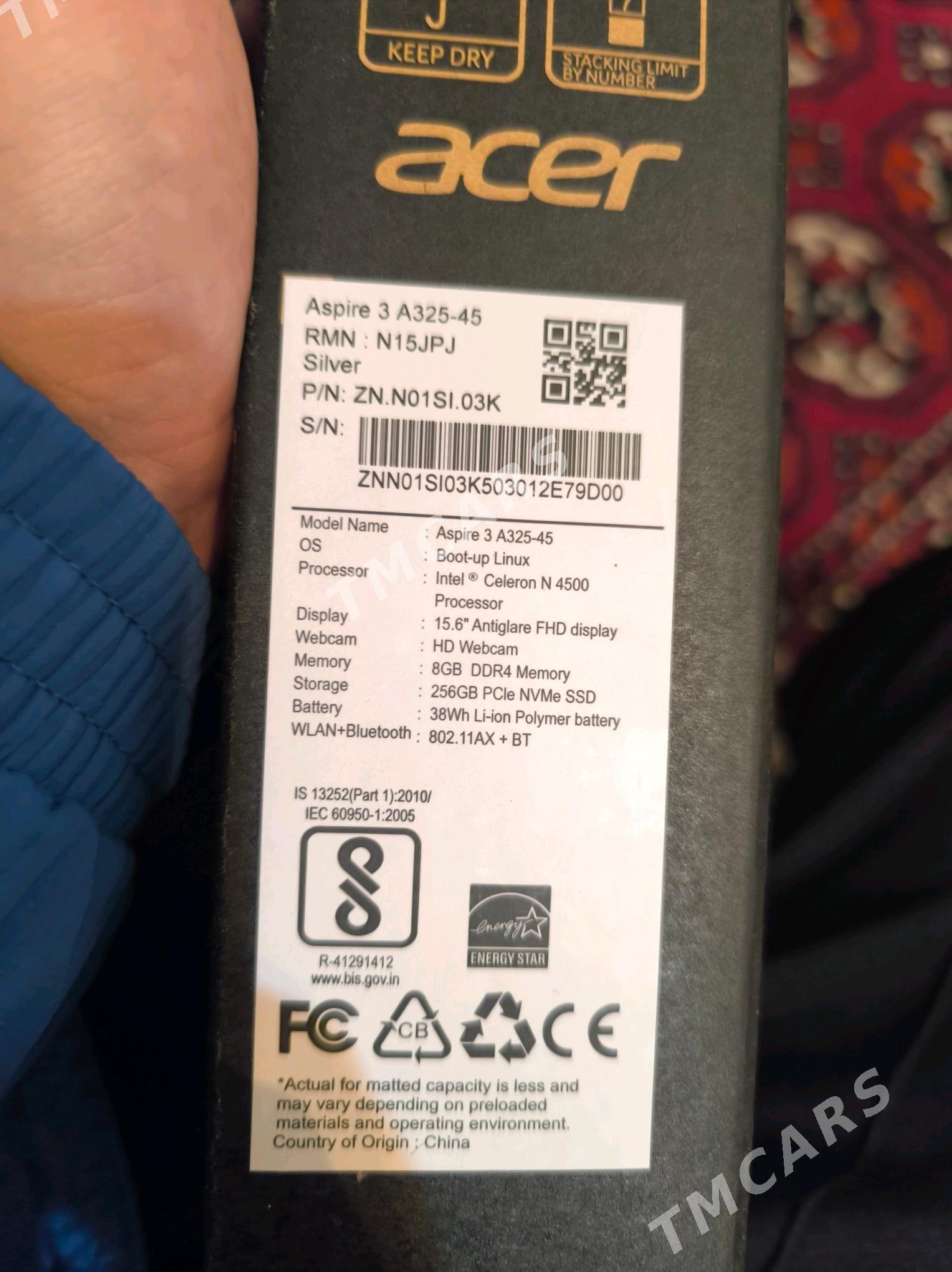 Acer Celeron N4500 ram8 gb - Daşoguz - img 4