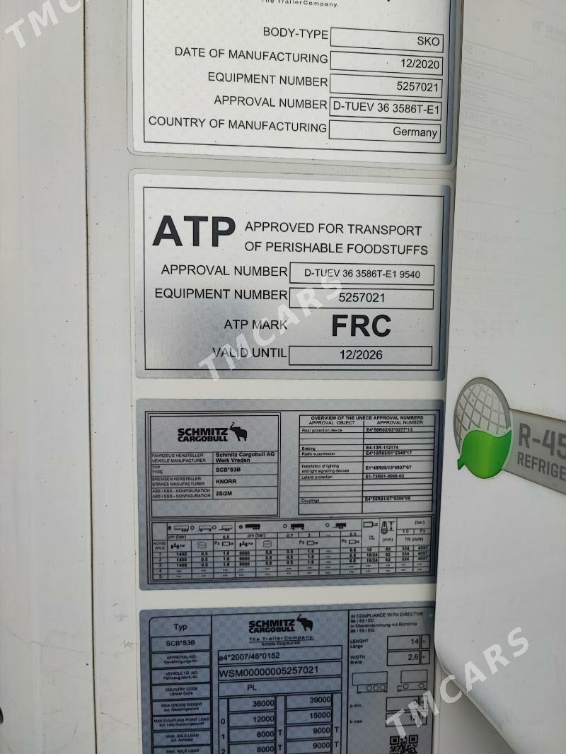 Schmitz Cargobull 2020 - 990 000 TMT - ул. Подвойского (Битарап Туркменистан шаёлы) - img 3
