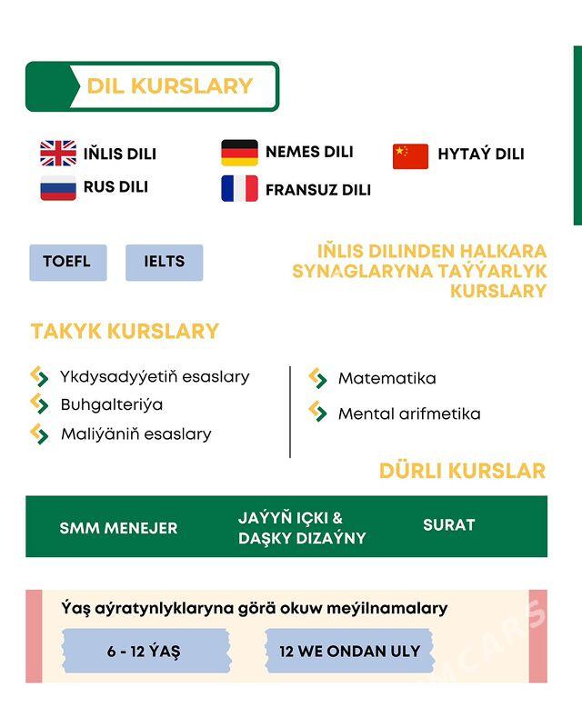 KITAP BILIM MERKEZI KURSLARY - Aşgabat - img 4