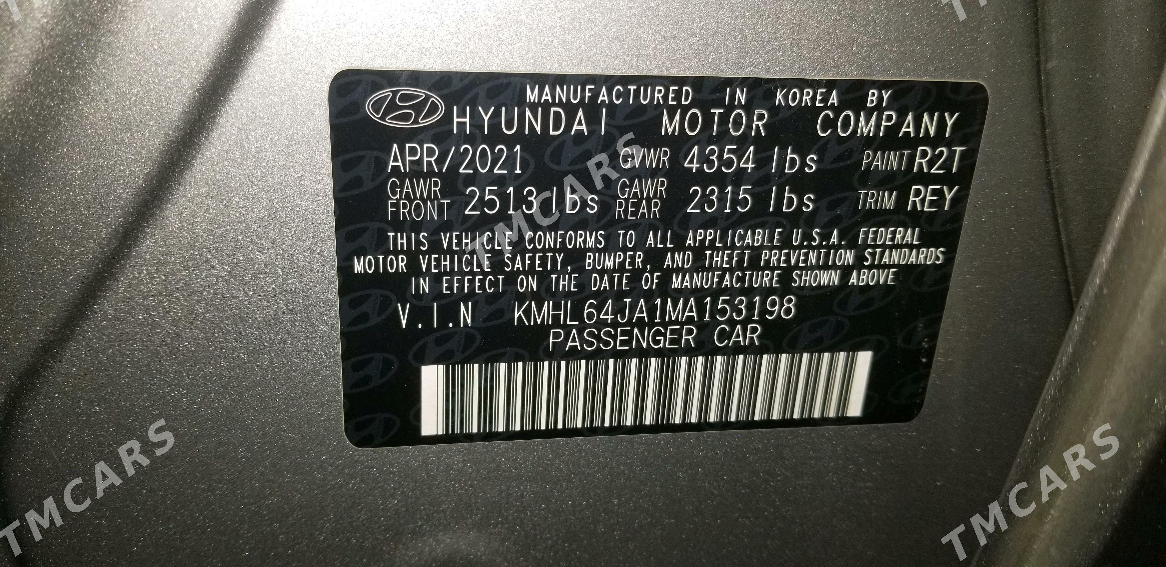 Hyundai Sonata 2021 - 280 000 TMT - Туркменабат - img 4
