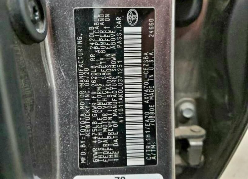 Toyota Camry 2020 - 240 000 TMT - Ашхабад - img 8