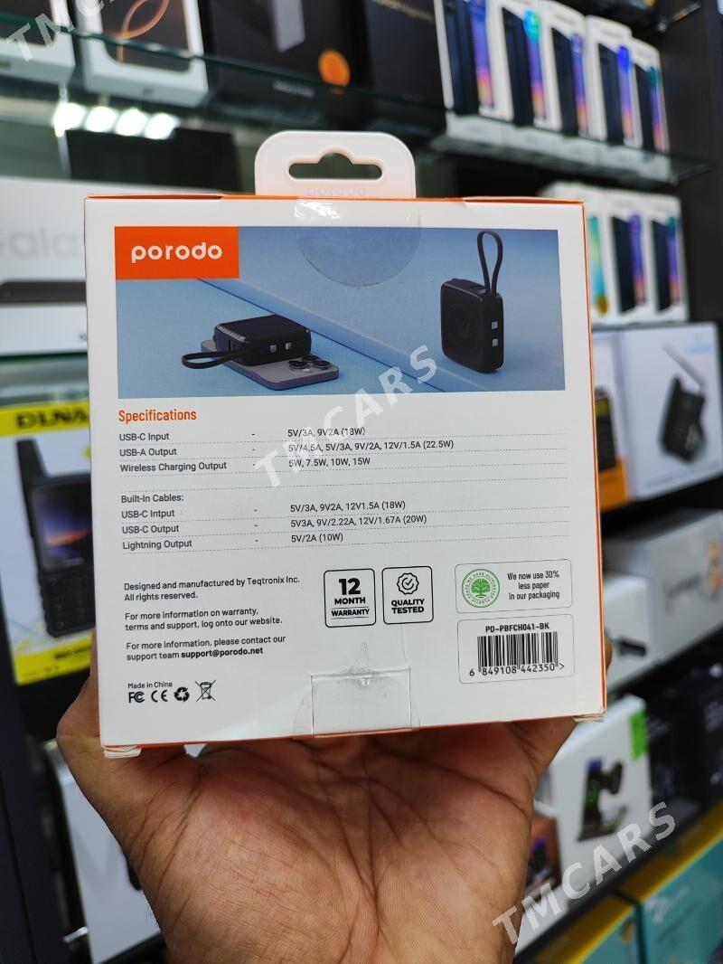 POWER BANK  PORODO 10,000mAh - Ашхабад - img 2