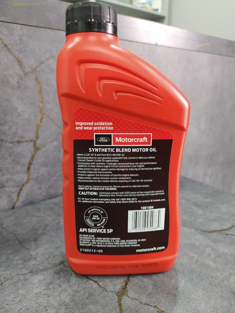 Motorcraft 5W-30 5W-20 (946ml) 120 TMT - Бедев - img 3