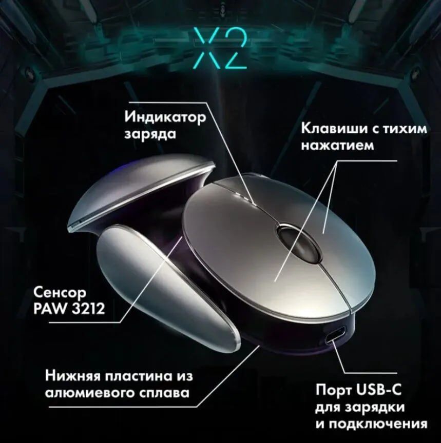 inphic X2 Type-C/2,4GHz/BT5.0 - Aşgabat - img 7