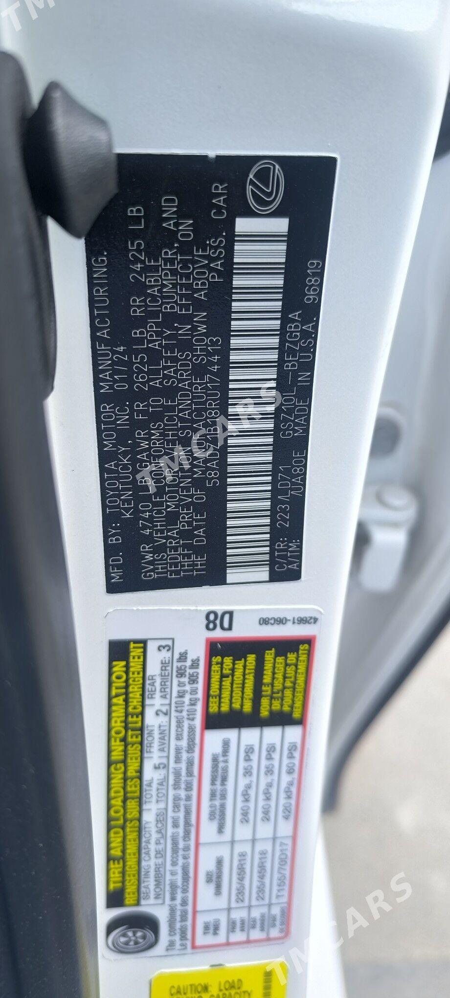 Lexus ES 350 2024 - 600 000 TMT - Мары - img 3