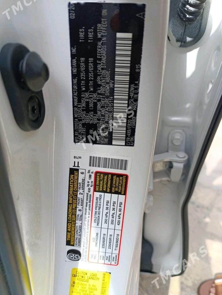Toyota Highlander 2020 - 480 000 TMT - Халач - img 4
