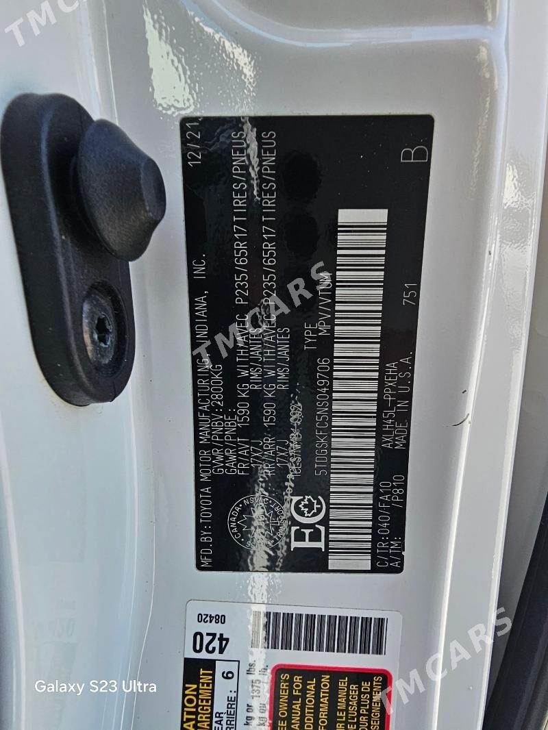 Toyota Sienna 2022 - 490 000 TMT - Daşoguz - img 3