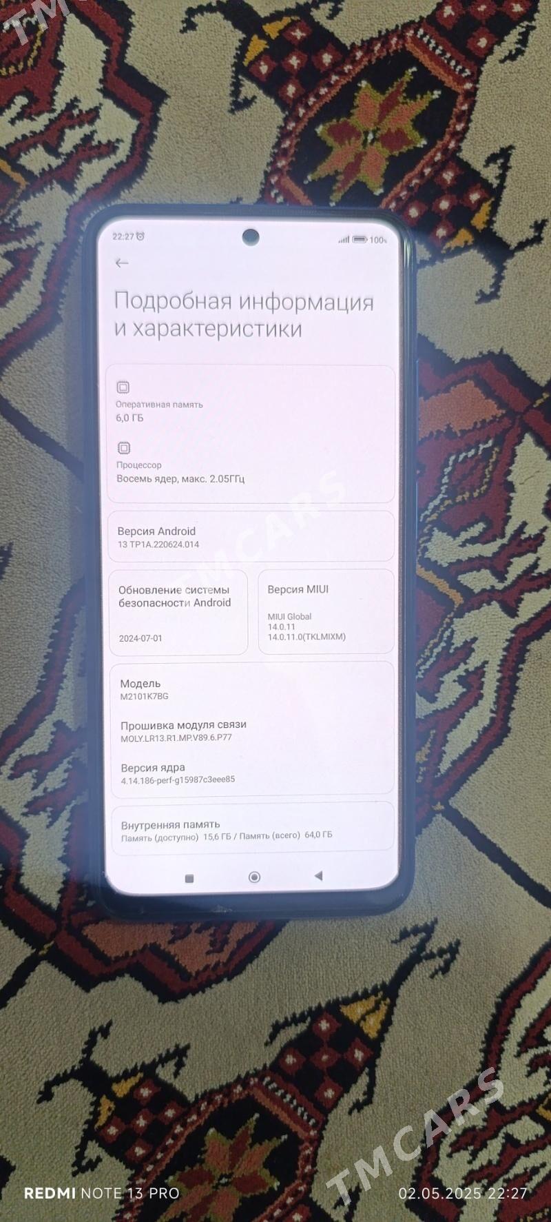 Redmi not 10S 6x64 - Туркменбаши - img 8
