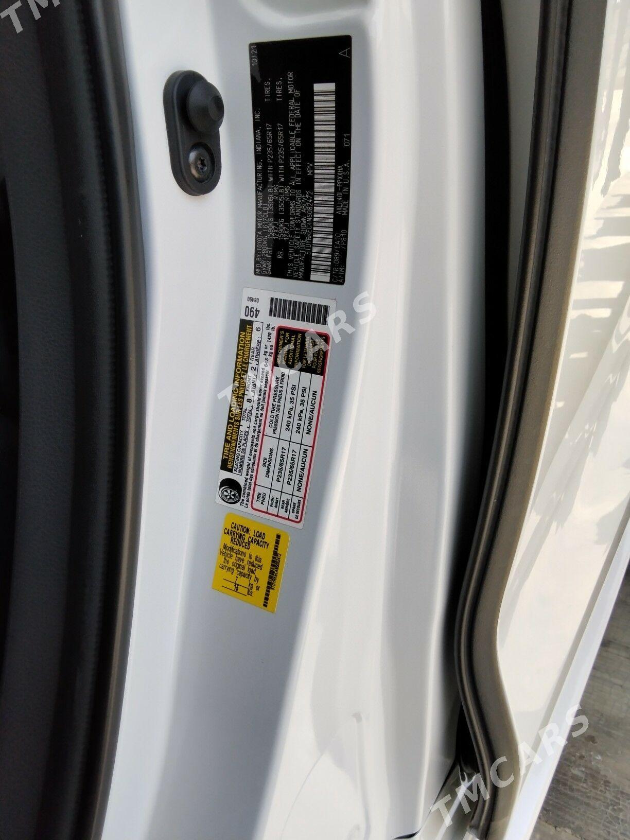 Toyota Sienna 2021 - 525 000 TMT - Aşgabat - img 3