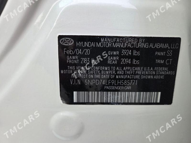 Hyundai Elantra 2020 - 220 000 TMT - Мары - img 1