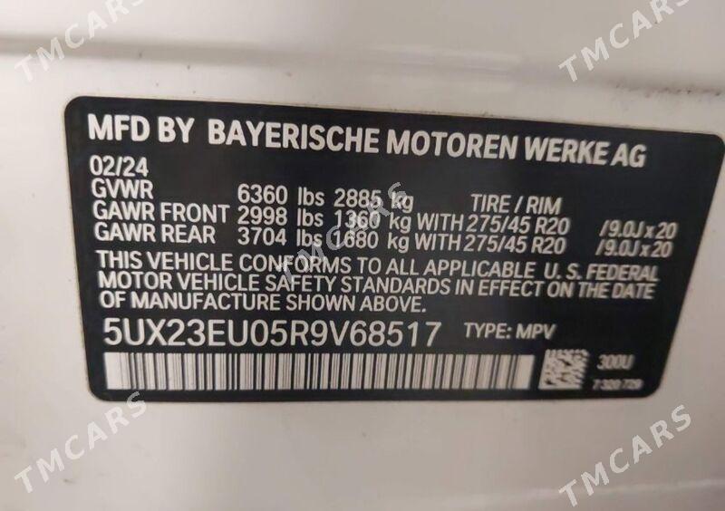 BMW X5 2024 - 990 000 TMT - Ашхабад - img 9
