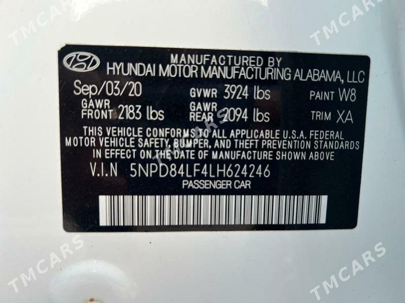 Hyundai Elantra 2020 - 235 000 TMT - Ашхабад - img 9