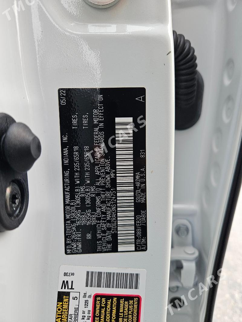 Toyota Highlander 2022 - 580 000 TMT - Balkanabat - img 5
