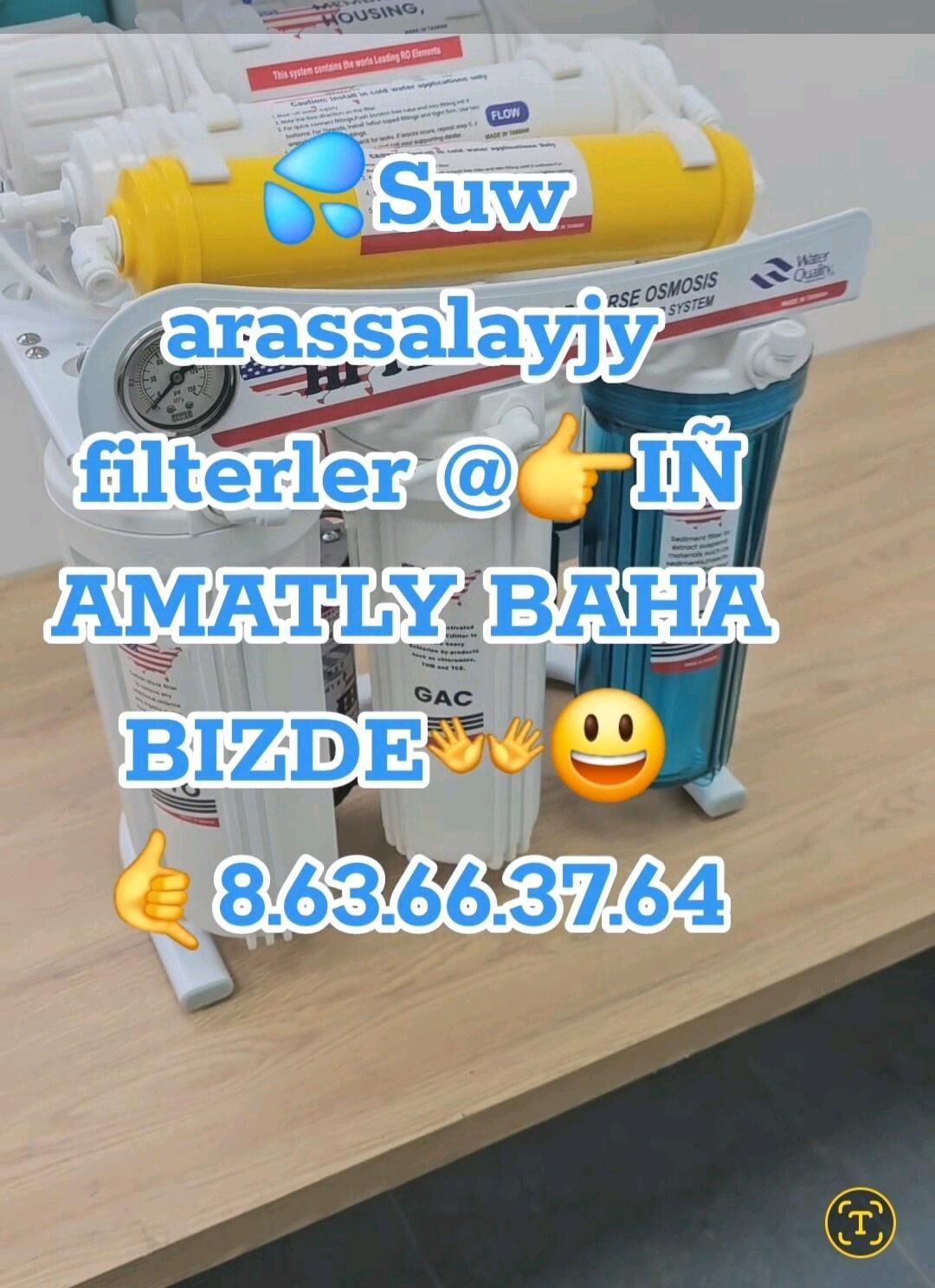 SUW FILTER HI-TECH IÑ ARZA - Aşgabat - img 3