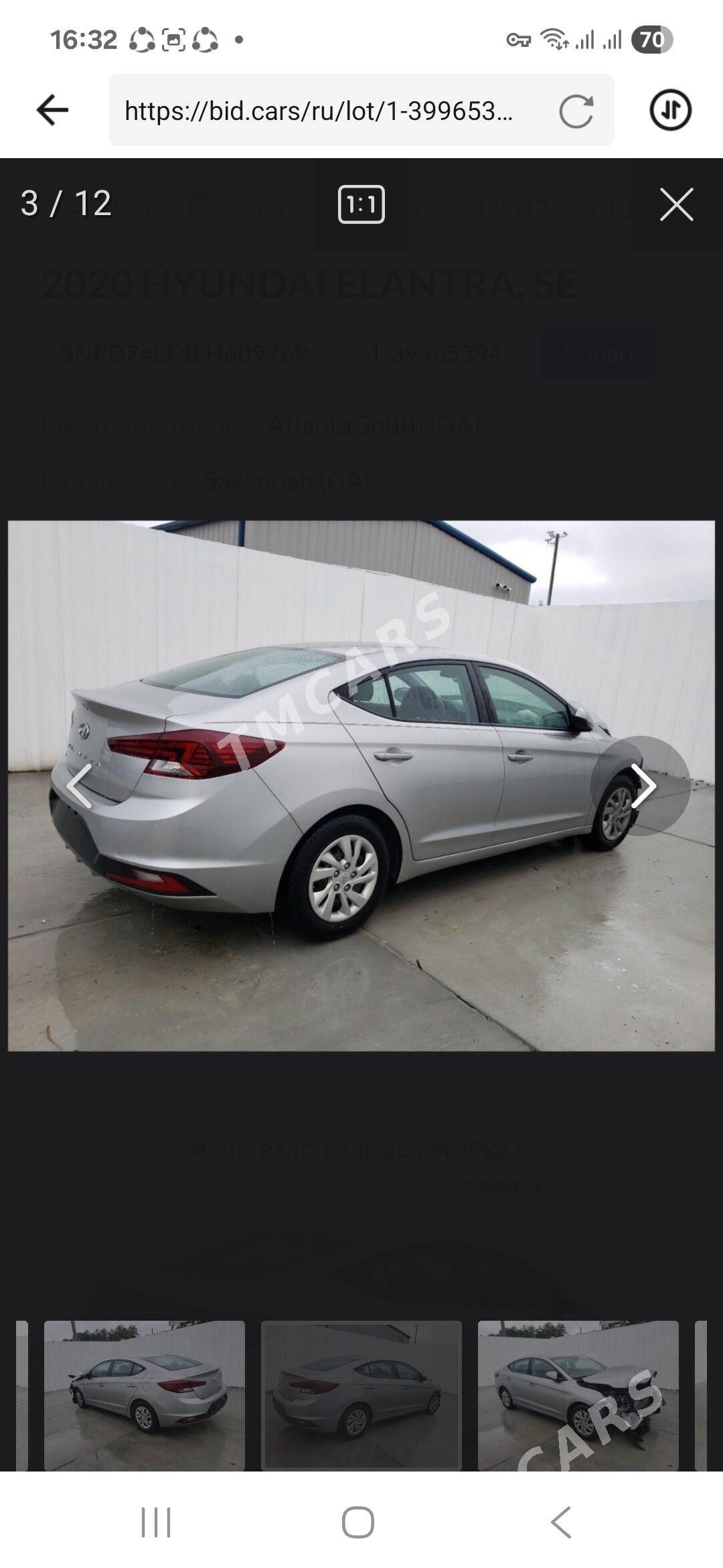 Hyundai Elantra 2020 - 197 000 TMT - Ашхабад - img 8