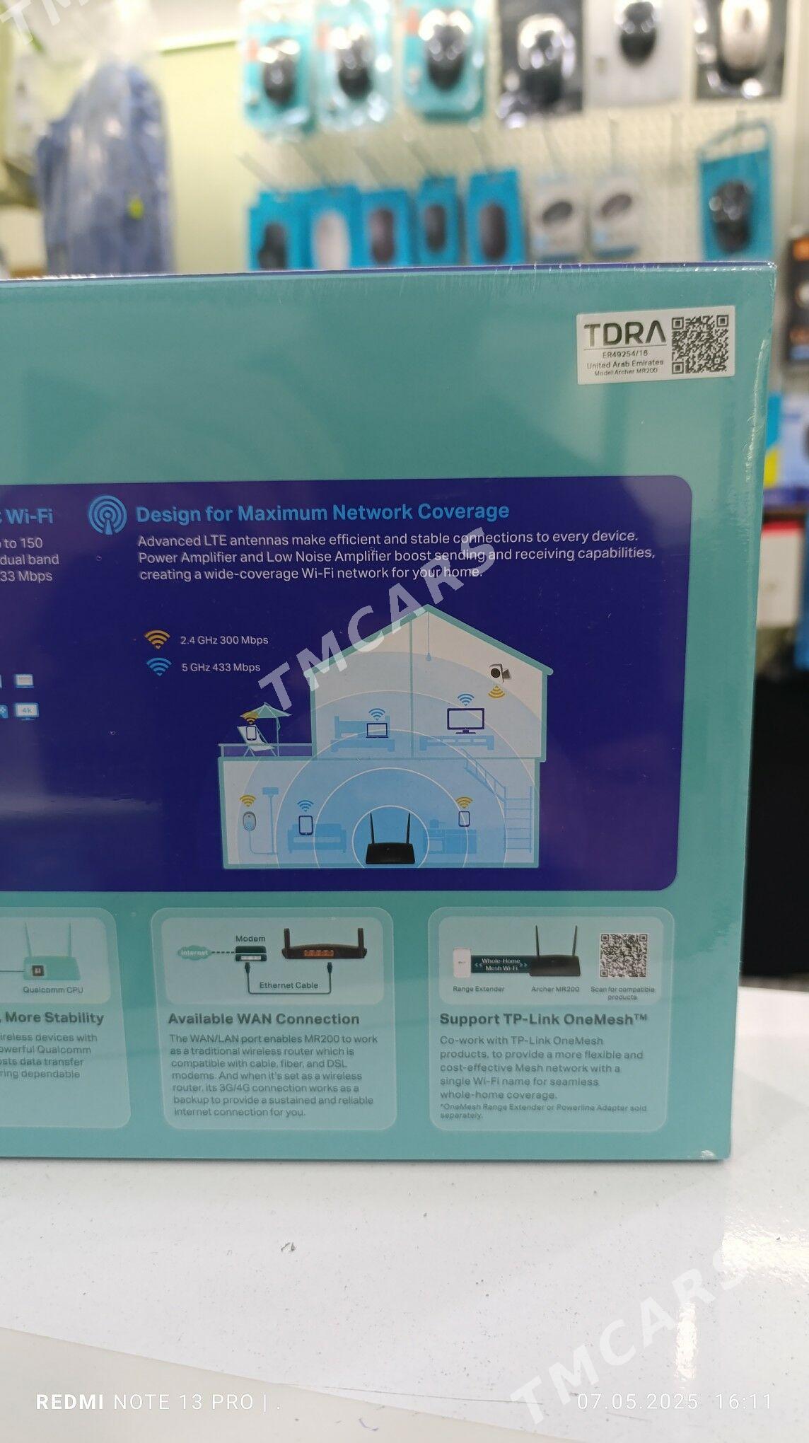 Wifi router TpLink MR200 - Aşgabat - img 4