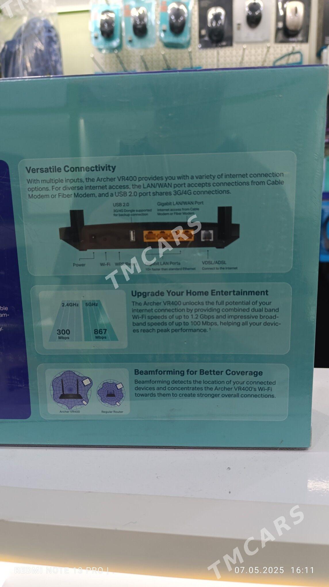 Wifi router TpLink VR400 - Aşgabat - img 2
