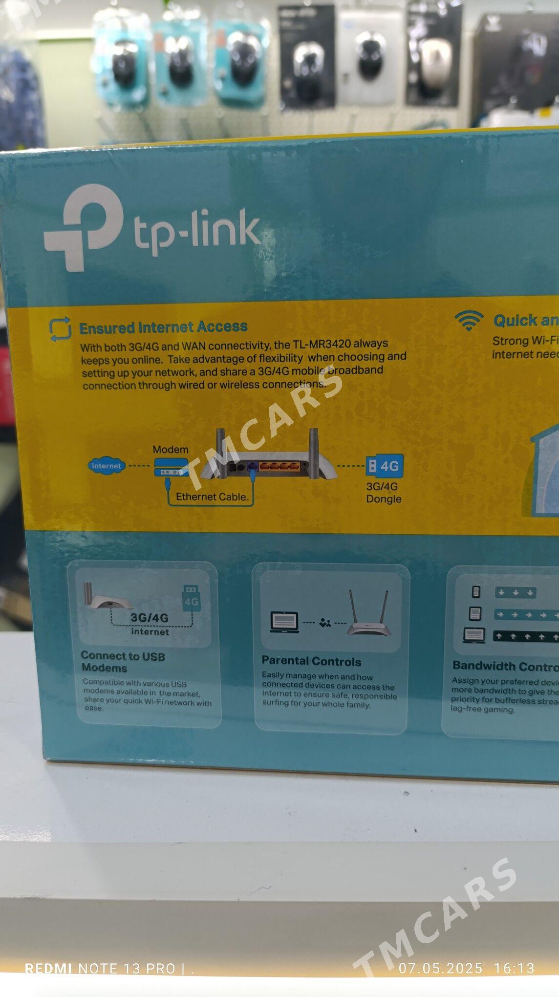 Wifi router TpLink TL-MR3420 - Aşgabat - img 2