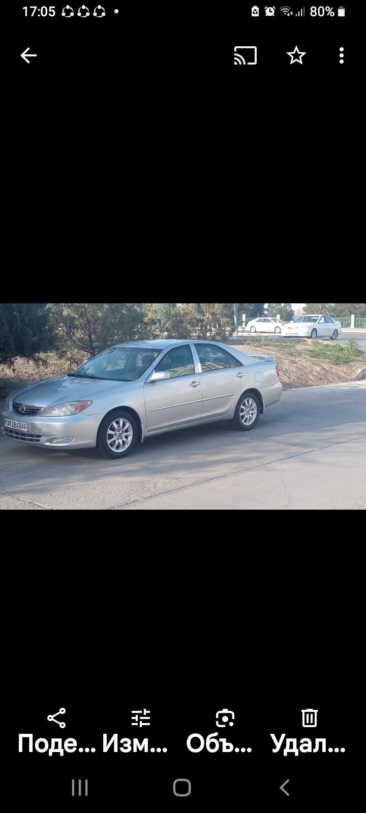 Toyota Camry 2003 - 154 000 TMT - ул. Подвойского (Битарап Туркменистан шаёлы) - img 9