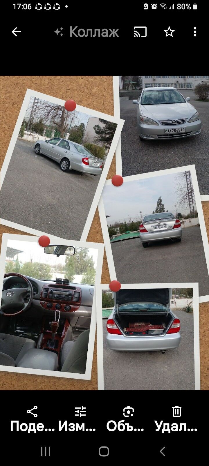 Toyota Camry 2003 - 154 000 TMT - ул. Подвойского (Битарап Туркменистан шаёлы) - img 2