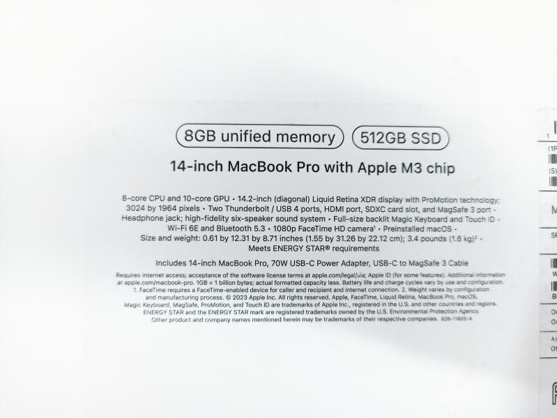 MacBook M3 8/512 Б/У - Aşgabat - img 2