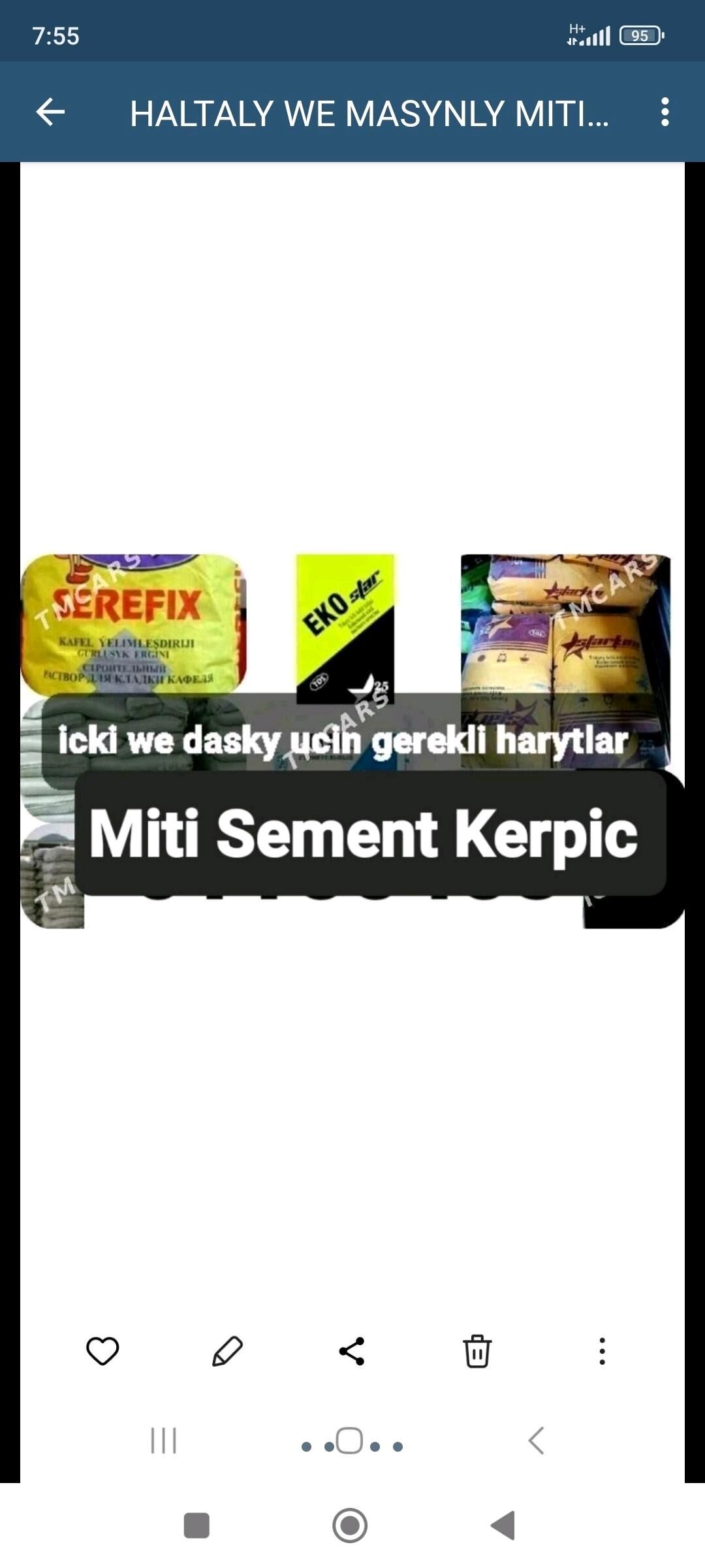 MITI SIMENT KERPIÇ MYTY GRAWY - Aşgabat - img 2