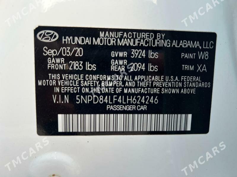 Hyundai Elantra 2020 - 235 000 TMT - Aşgabat - img 9
