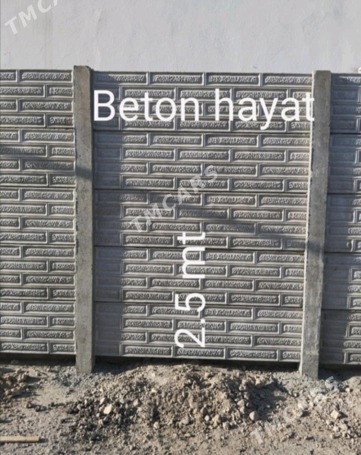 Beton Zabor (Haýat) - Ak bugdaý etraby - img 8