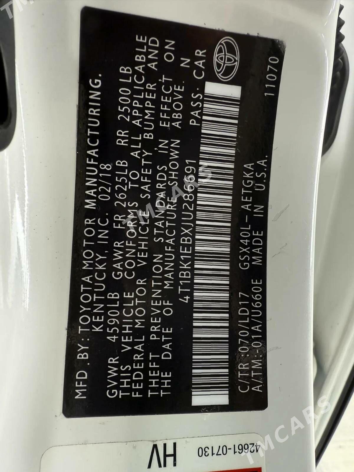 Toyota Avalon 2018 - 360 000 TMT - Ашхабад - img 4