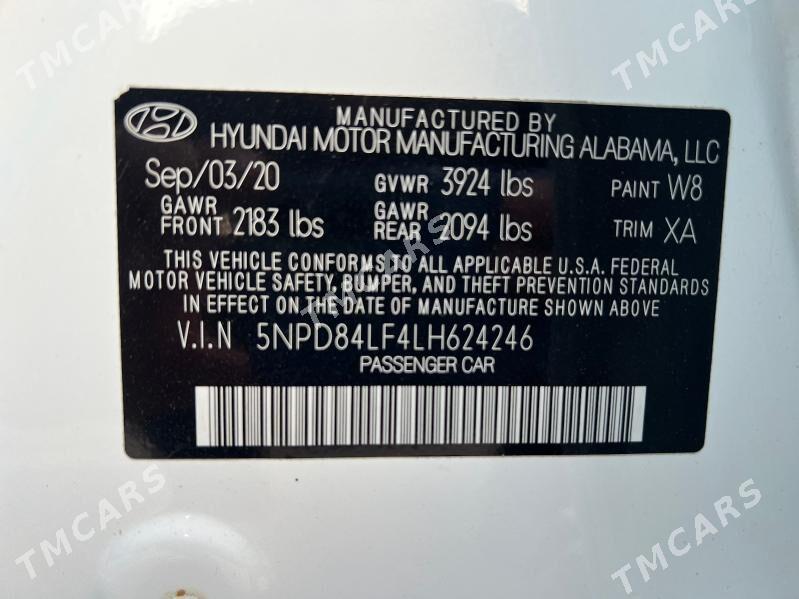 Hyundai Elantra 2020 - 235 000 TMT - Ашхабад - img 9