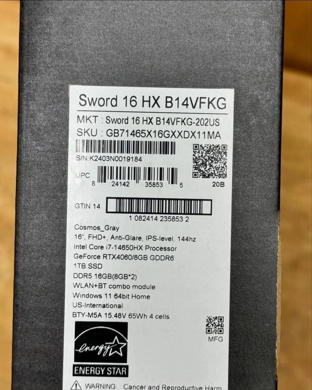 MSI 16" RTX4060 (16/1TB) NEW - Ашхабад - img 6