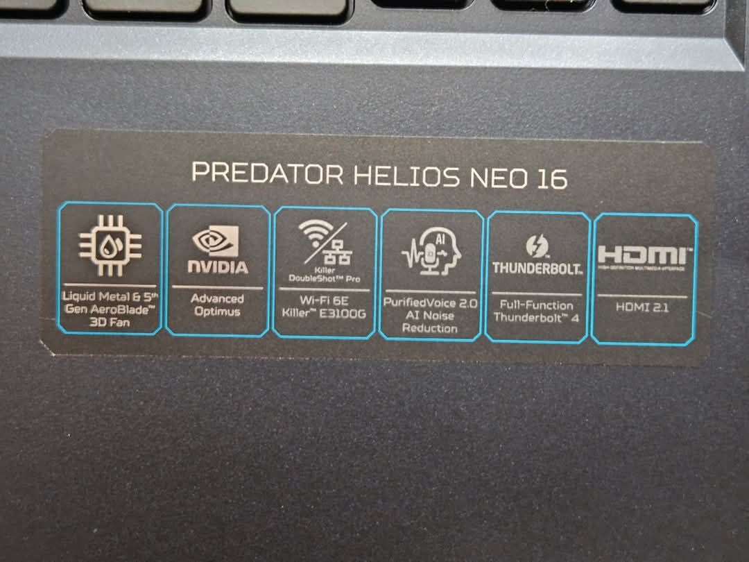 PREDATOR 16" 180Hz 16/1TB - Ашхабад - img 4