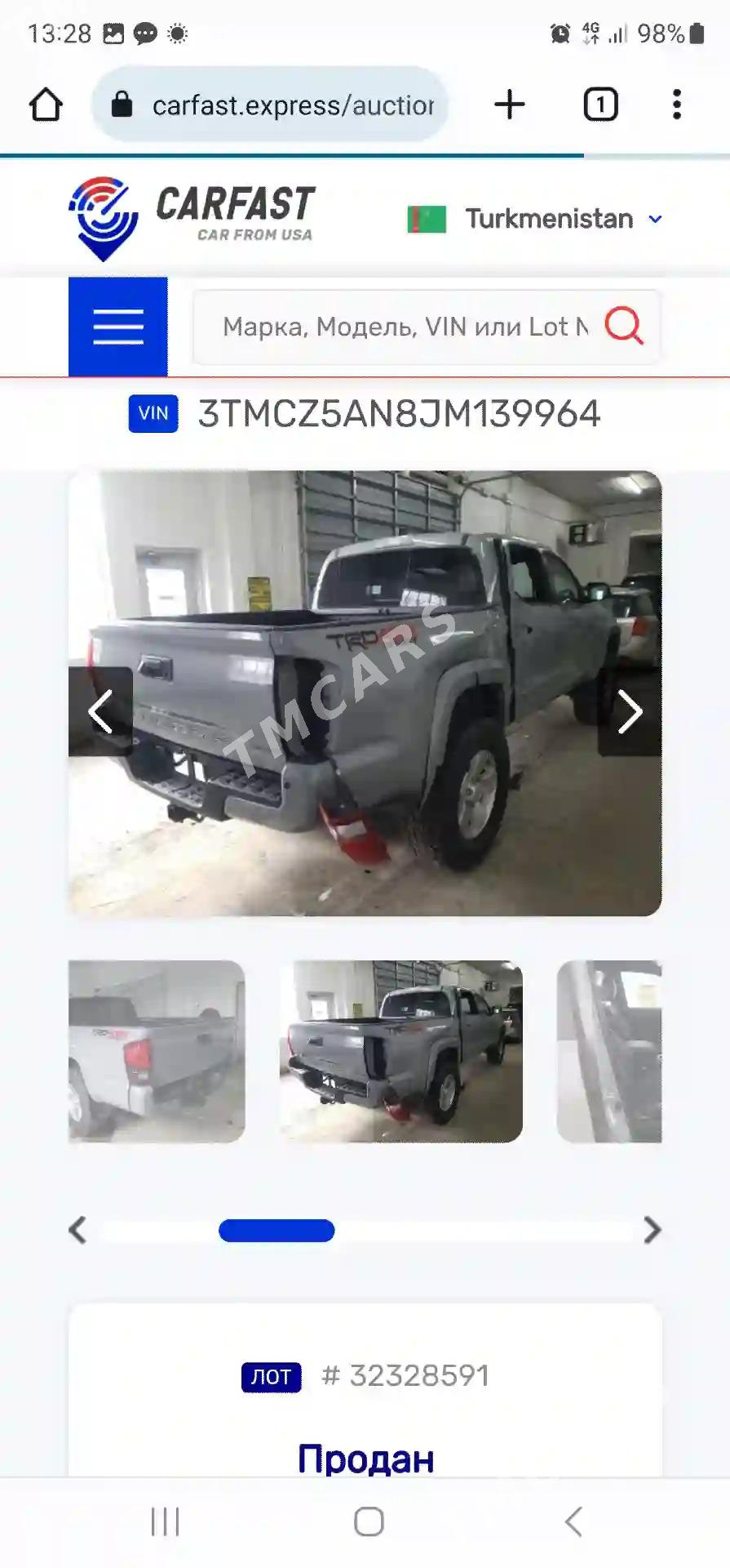 Toyota Tacoma 2018 - 360 000 TMT - Туркменбаши - img 5