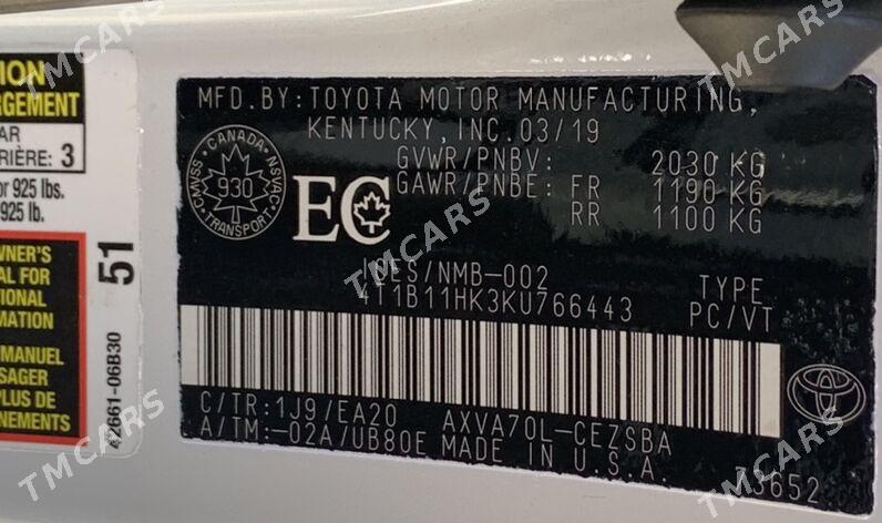 Toyota Camry 2019 - 310 000 TMT - Ашхабад - img 9