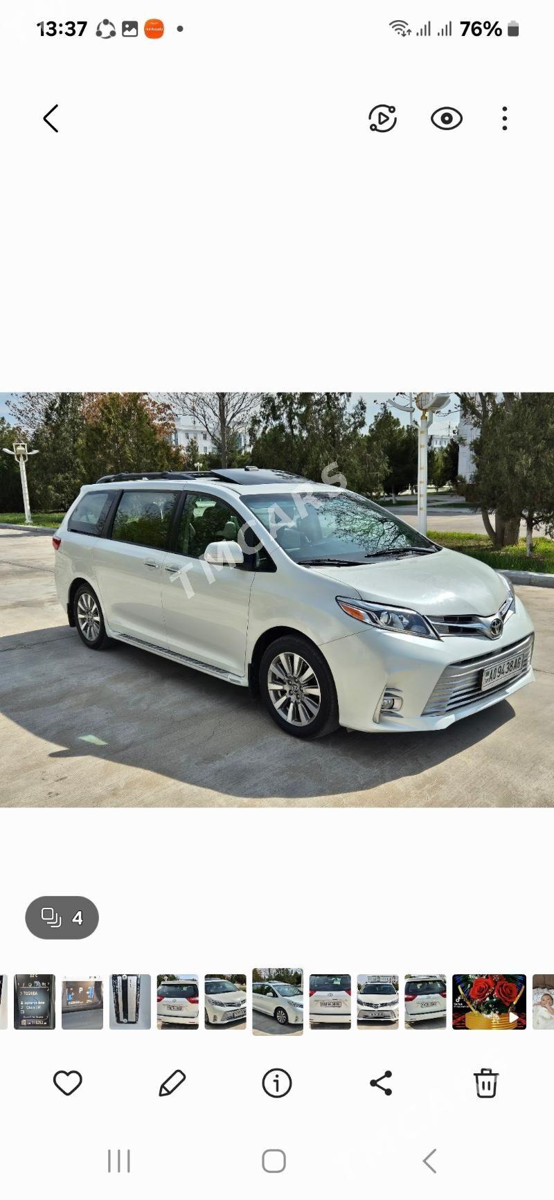 Toyota Sienna 2016 - 470 000 TMT - Aşgabat - img 2