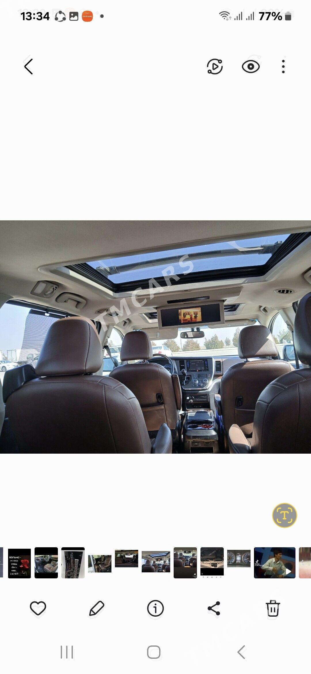 Toyota Sienna 2016 - 470 000 TMT - Aşgabat - img 9