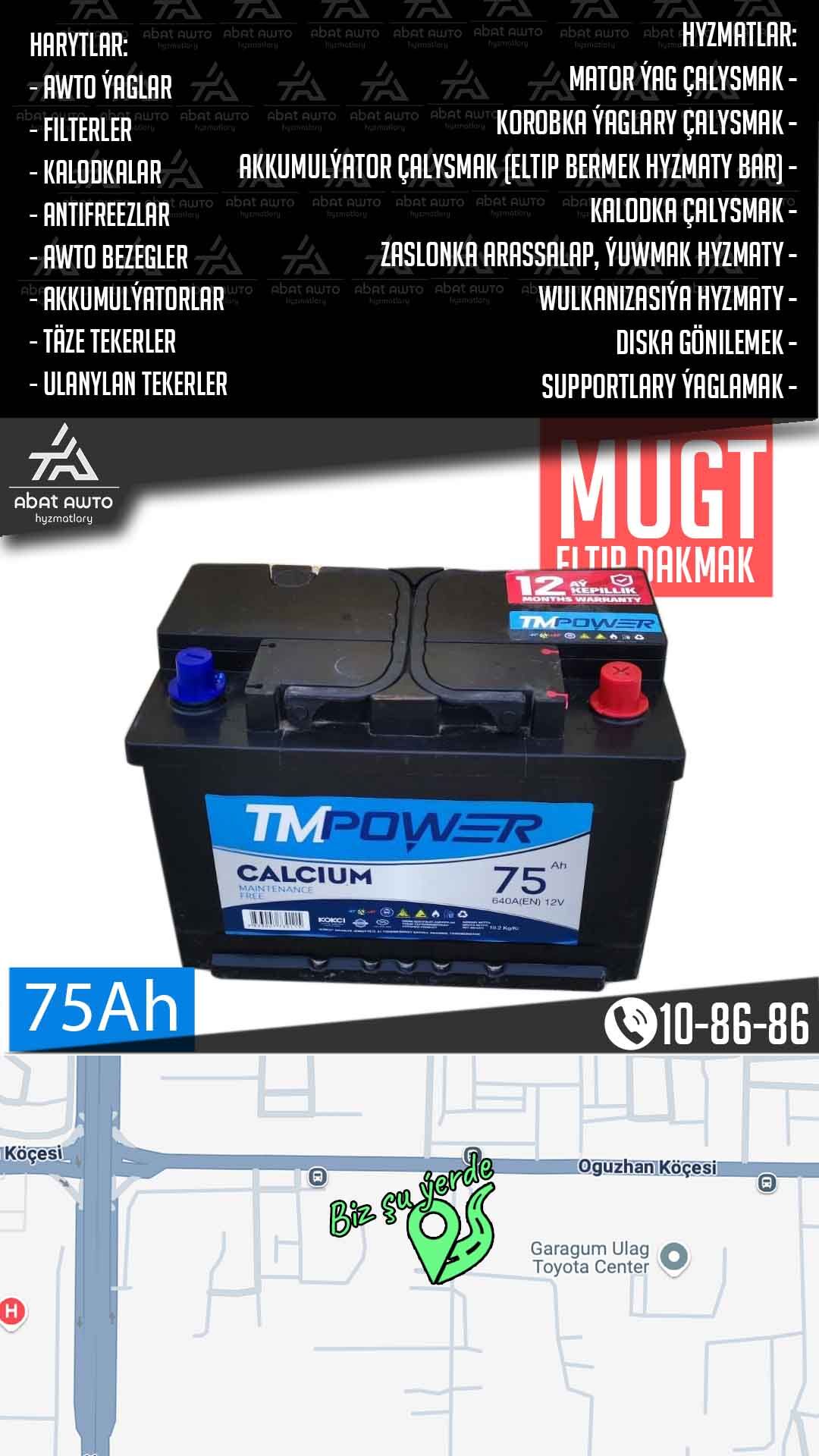 TMPOWER AKKUMULYATOR АККУМУЛЯТ - Aşgabat - img 1