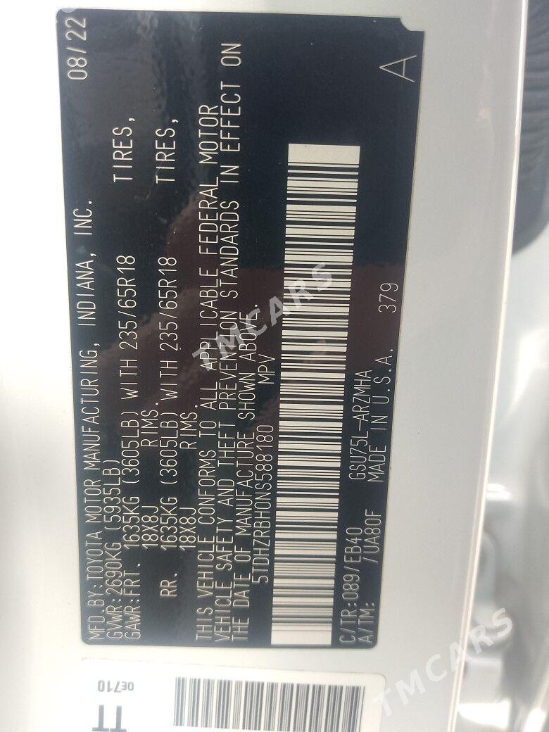 Toyota Highlander 2022 - 620 000 TMT - Murgap - img 8