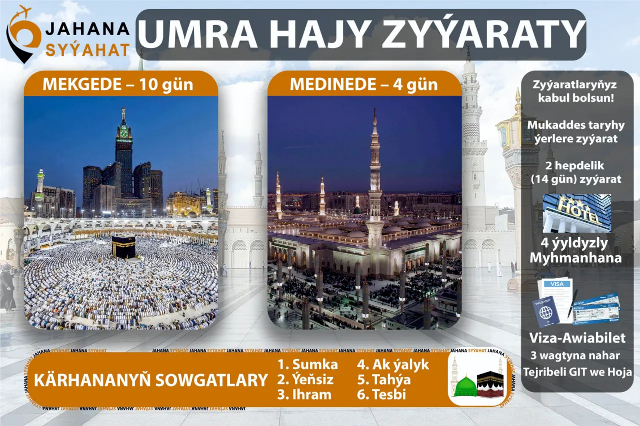 ÝOKARY HILLI SYÝAHAT UMRA HAJY - Ашхабад - img 3