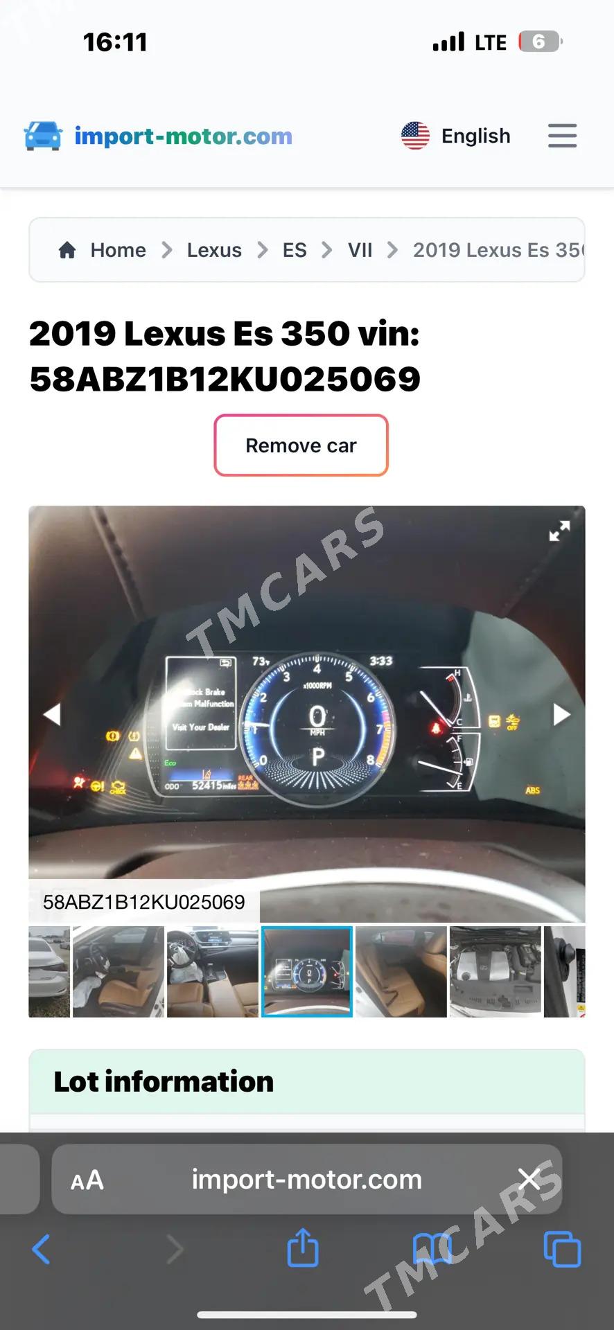 Lexus ES 350 2019 - 600 000 TMT - Mary - img 9