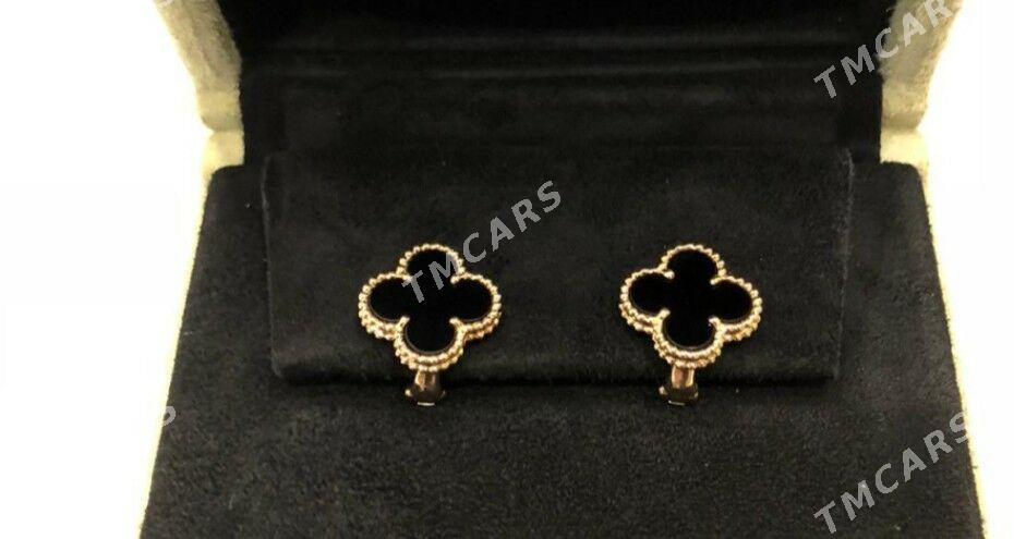 золотые серьги,,Van Cleef,, - Ашхабад - img 2