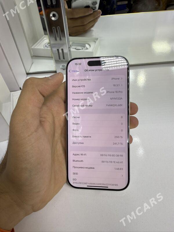 iPhone 16 pro 256gb 1sim - Garaşsyzlygyň 15 ýyllygy Söwda Merkezi - img 3