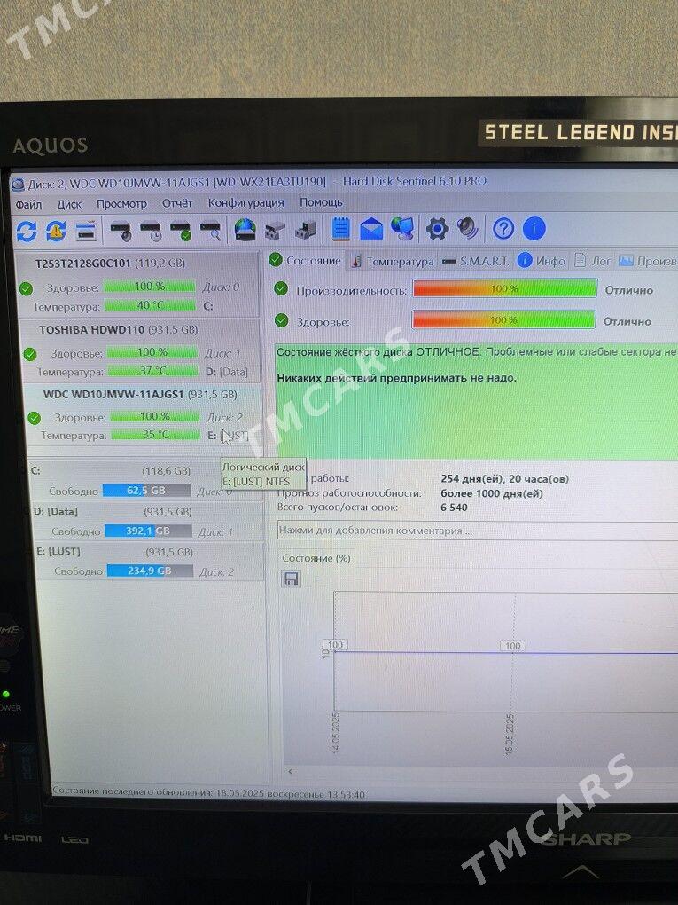 Daşky HDD WD 1 TB - Рухабат (90-й разьезд) - img 3