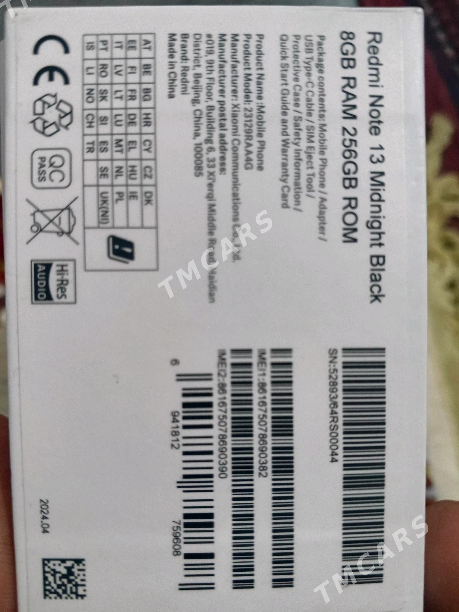Redmi note 13 8+4/256 - Ашхабад - img 3