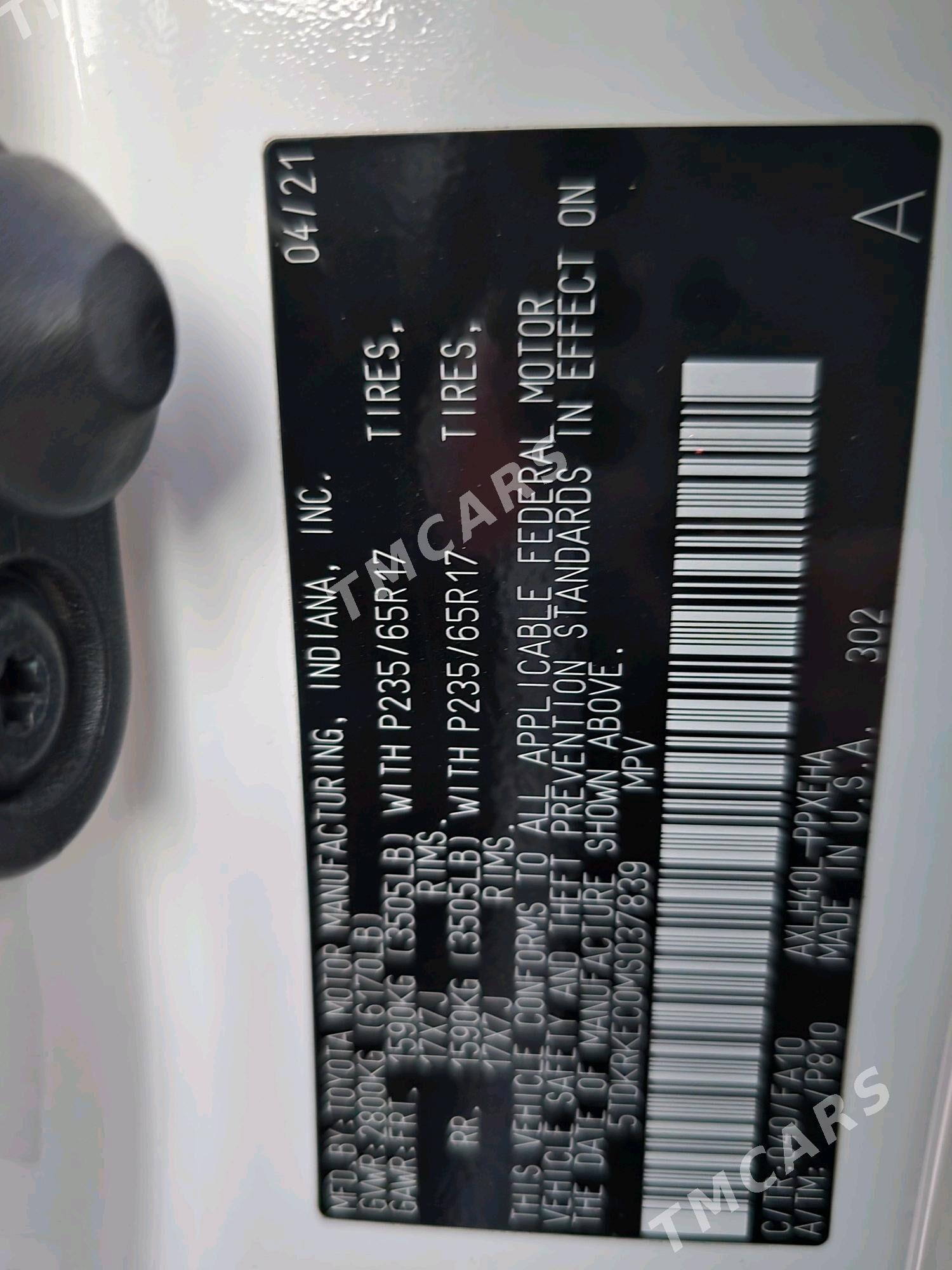 Toyota Sienna 2022 - 500 000 TMT - Daşoguz - img 6
