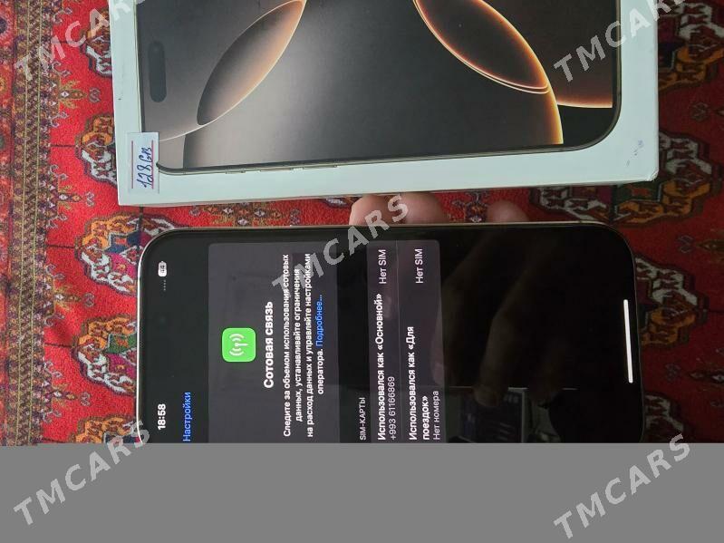 iphone 16pro 2sim 128gb - Ашхабад - img 6
